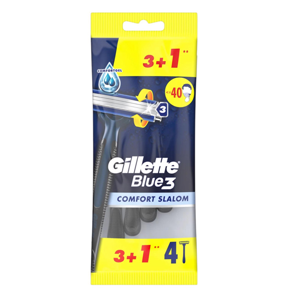 Gillette Ξυραφάκια Blue 3 (4τεμ.) (Slalom Comfort) (3+1)