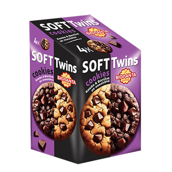 Βιολάντα Soft Cookies Twins 160gr (Κακάο & Βανίλια με Σοκολάτα)