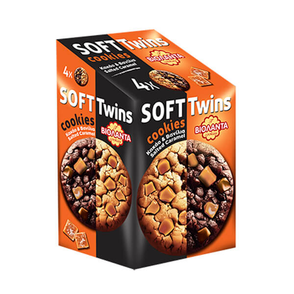 Βιολάντα Soft Cookies Twins 160gr (Κακάο & Βανίλια Salted Caramel)