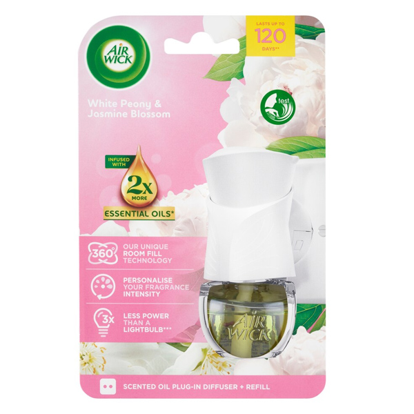 Air Wick Συσκευή + Αντ/κο 19ml - White Peony & Jasmine Blossom
