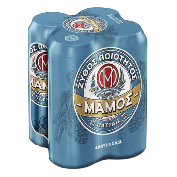Μάμος Μπύρα Κουτί vol 5% (4x500ml)