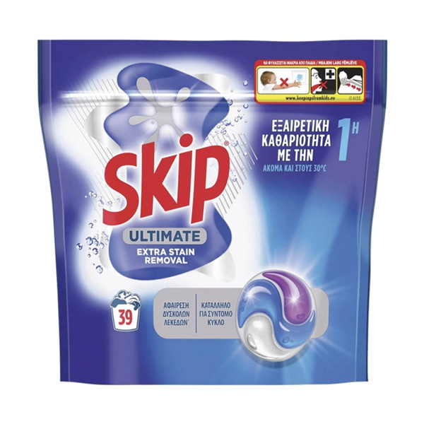 Skip Κάψουλες 39τεμ. Trio (823gr.) - Active Clean