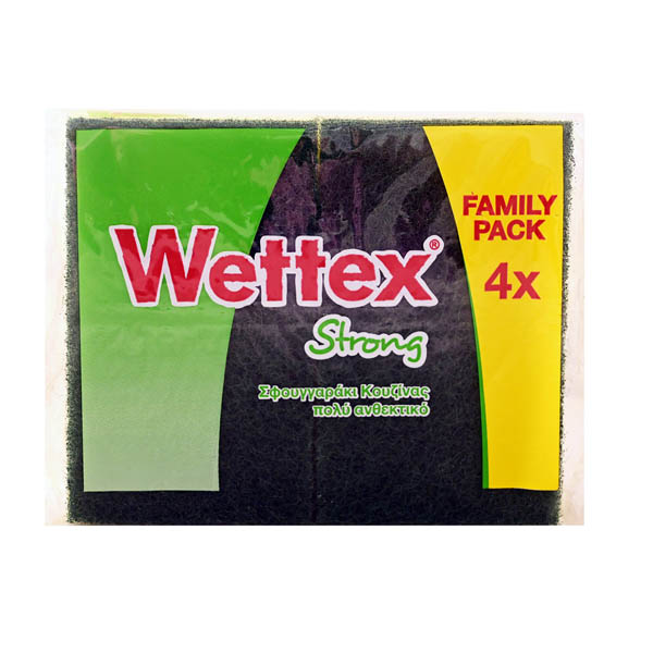 Wettex Σφουγγάρια Κουζίνας (4τμχ) - Strong