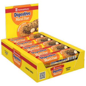 Παπαδόπουλου Digestive Maxi Bars (10x50gr.) - Μπανάνα Σοκολάτα