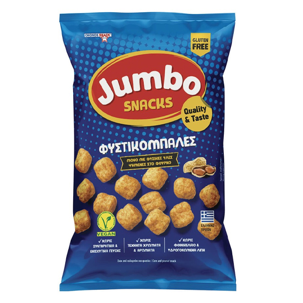 Jumbo Snacks Φυστικομπάλες 102gr - Χωρίς Γλουτένη