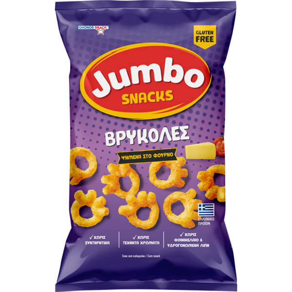 Snacks Βρύκολες Χωρίς Γλουτένη Jumbo 35gr