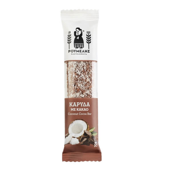 Ρούμελη Μπάρα Καρύδας Κακάο 70gr