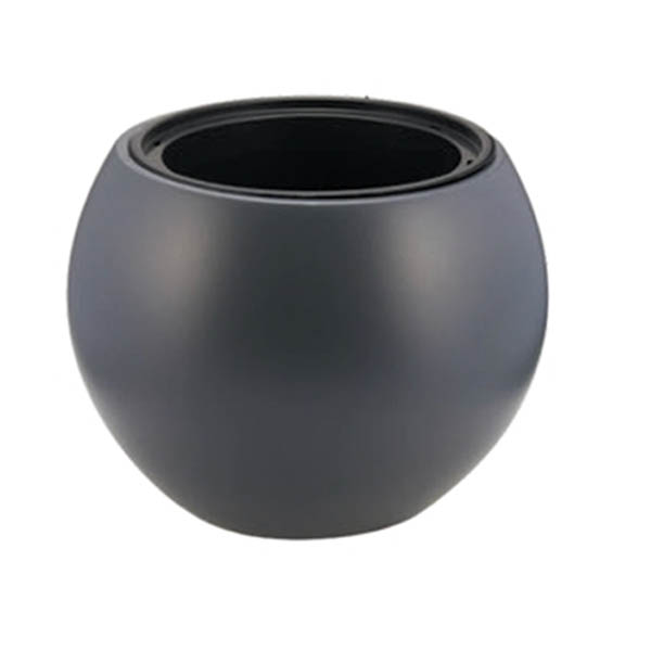 Tns Γλάστρα Sphere 9lt Ανθρακί 38x29 Cm