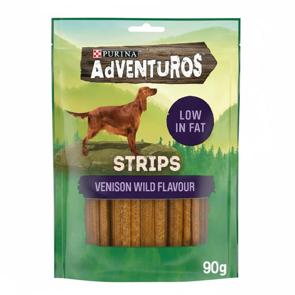 Purina Adventuros Σκυλοτροφή Strips 90gr (Ελάφι) XL