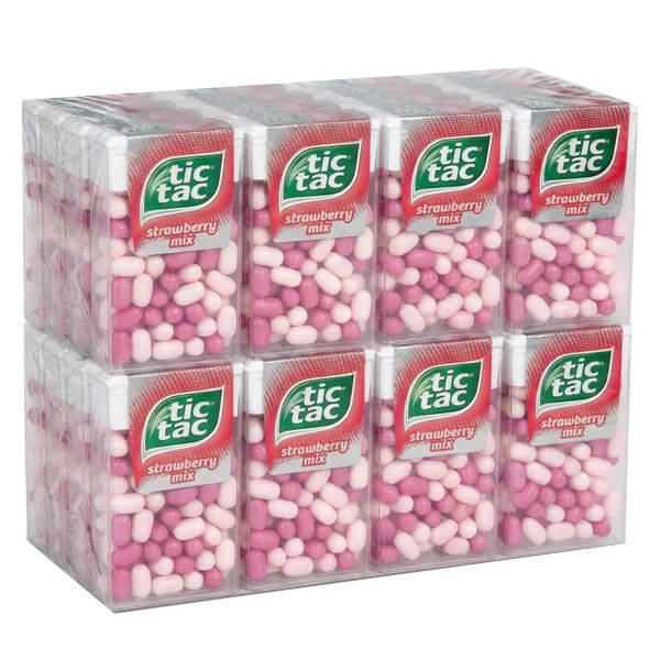 Tic Tac Καραμελάκια 18gr (24x18gr) Φράουλα
