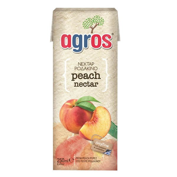 AGROS Χυμός 250ml Ροδάκινο Φρουτοποτό