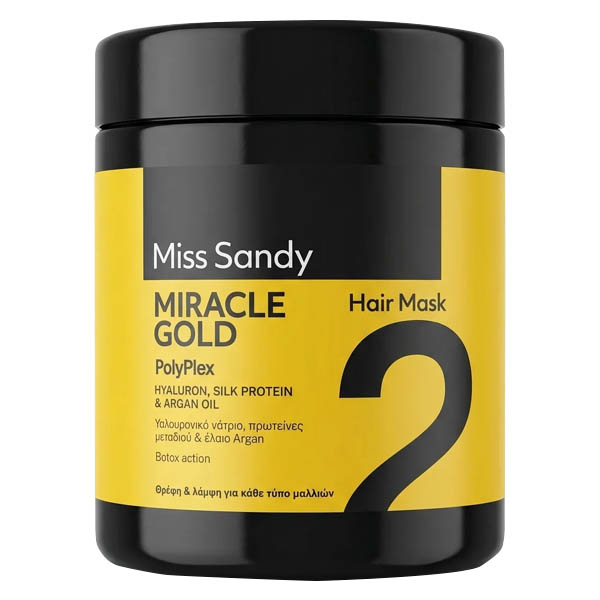 Miss Sandy Μάσκα Μαλλιών - 1000ML (Polyplex Miracle Gold)