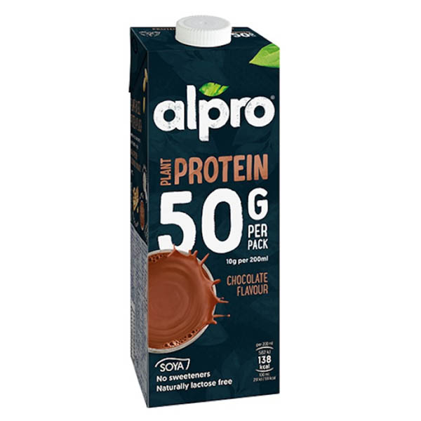 Alpro Ρόφημα Σόγιας Υψηλής Πρωτεΐνης 1lt (Σοκολάτα)