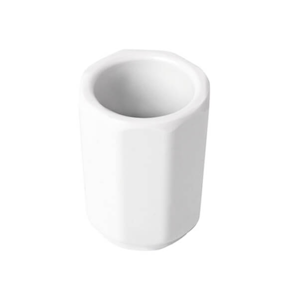 Θήκη Οδοντογλυφίδας Μελαμίνης Λευκή 3.8x5cm