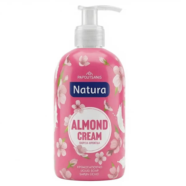Papoutsanis Natura Κρεμοσάπουνο 480ml (Almond Cream)