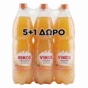 Βίκος Πορτοκαλάδα (6x1,5lt) - (5+1 Δώρο)