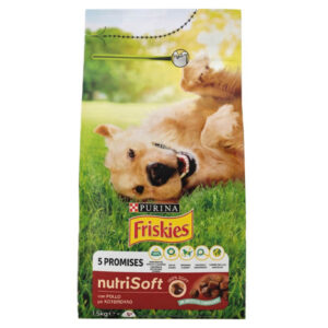Purina Friskies nutriSoft Σκυλοτροφή Κροκέτα με Κοτόπουλο 1,5kg