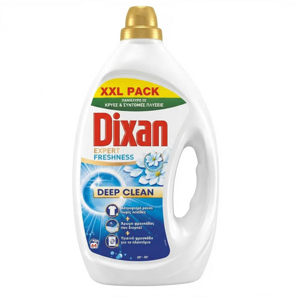 Dixan Υγρό Πλυντηρίου Gel 64μεζ. - 2,88lt (Expert Freshness)
