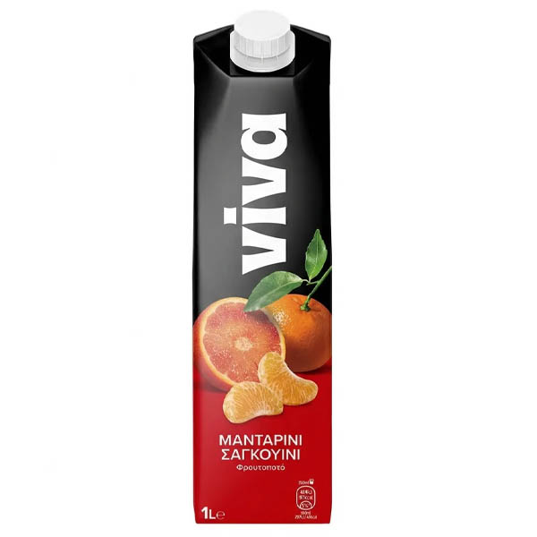 Viva Μανταρίνι - Σαγκουίνι Φρουτοποτό 1lt