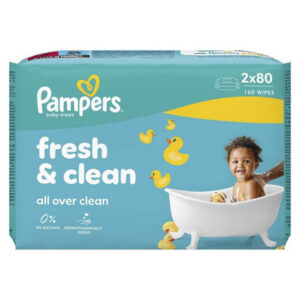 Pampers Μωρομάντηλα 2x80τεμ. Fresh Clean