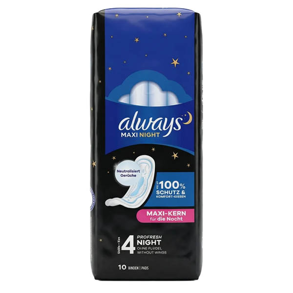 Always Σερβιέτες Maxi 10τεμ. (Night)