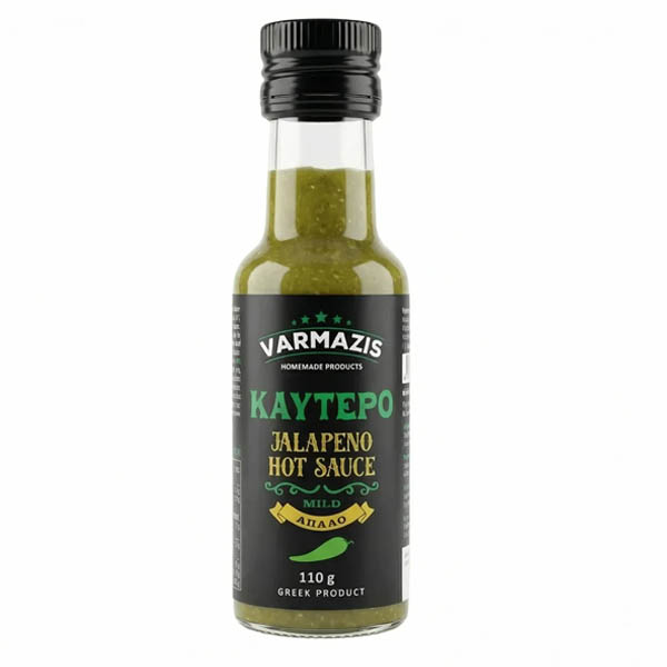 Jalapeno Σως Πράσινης Καυτερής Πιπεριάς 110gr (Γυάλινο Μπουκάλι)