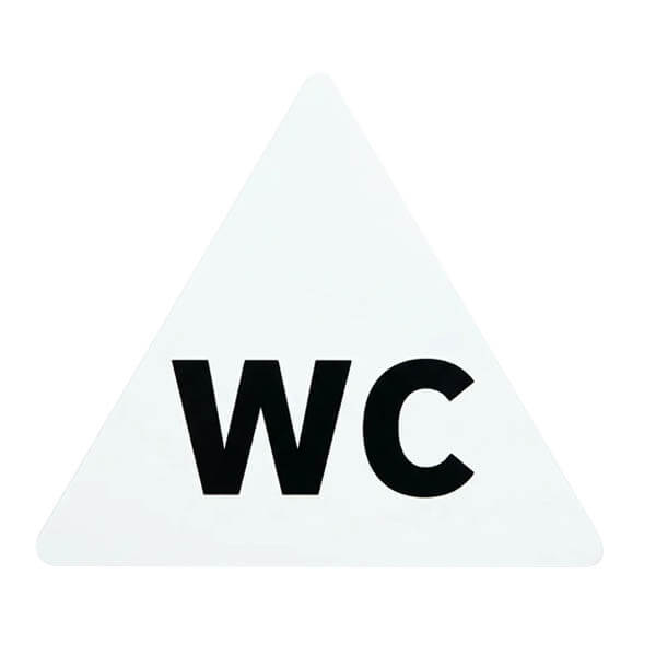 PVC Σήμα WC 10x10cm
