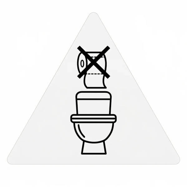 Pvc Σήμα "Όχι Χαρτιά" 10x10cm