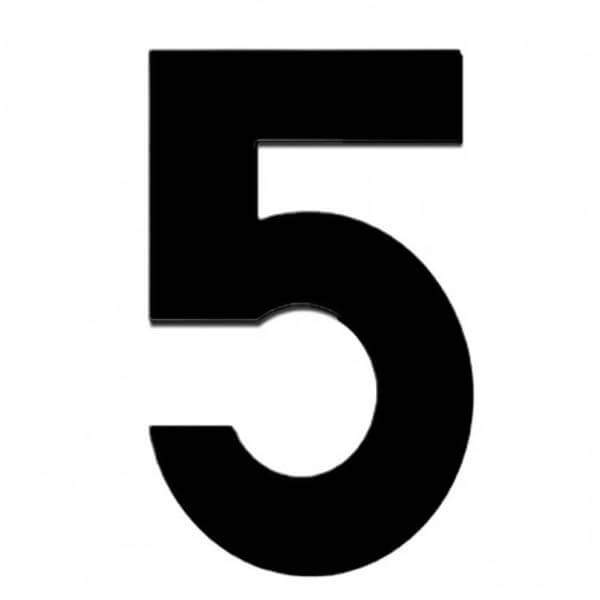 Αριθμός Διεύθυνσης Μαύρο "5" 5x8cm