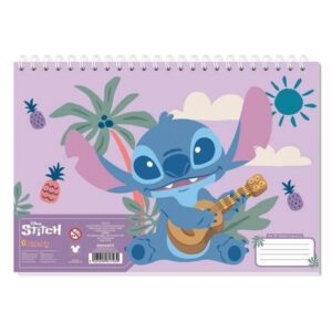 Μπλοκ Ζωγραφικής Lilo & Stitch Α4 30 Φύλλα 2 Σχέδια