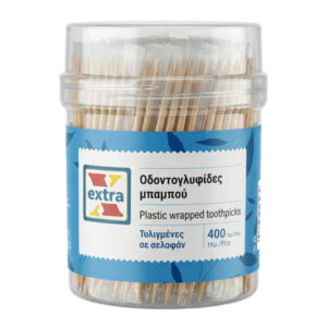 Extra Οδοντογλυφίδες Bamboo Συσκευασμένες 400τεμ.