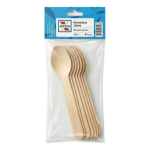 Ξύλινα Κουταλάκια 16cm (8τμχ)