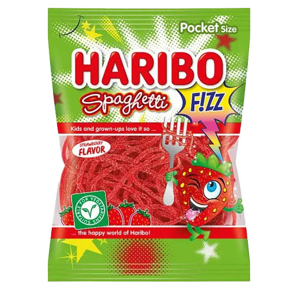 Haribo Spaghetti Fizz - 75gr (Spaghetti) (Fizz)