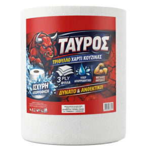 Ταύρος Χαρτί Κουζίνας 3φύλλο 700gr (x Strong)