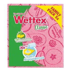 Wettex No 1 Σπογγοπετσέτα 5τεμ.