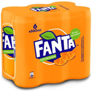 Fanta Πορτοκαλάδα (6x330ml)