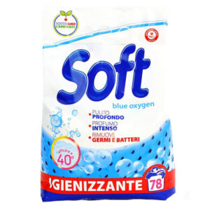 Soft Σκόνη Πλυντηρίου 78μεζ. (3,9kg) - Blue Oxygen