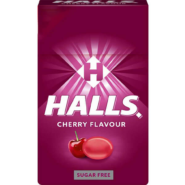 Halls Καραμέλες 12x28gr - Cherry (Sugar Free) (Κουτί)
