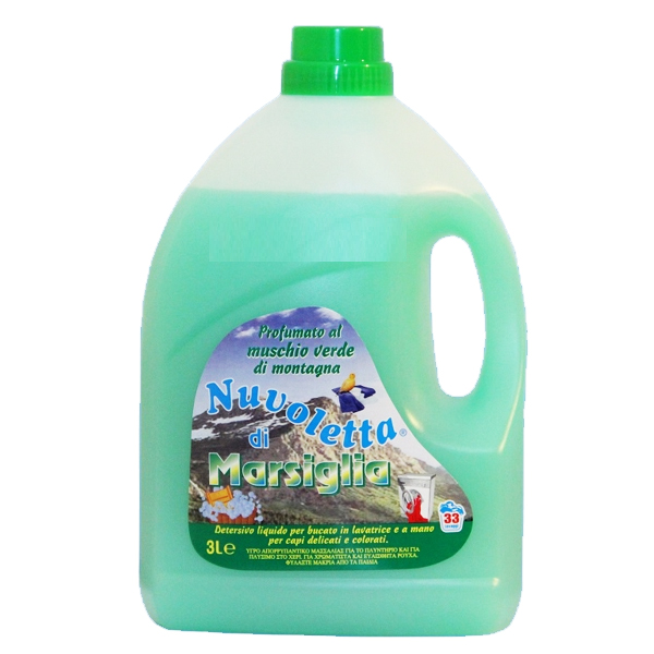 Nuvoletta Υγρό Πλυντηρίου 3lt (Πράσινο / Marsiglia Muschio Verde)