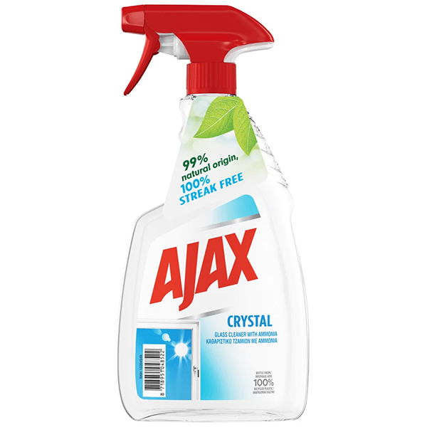 Ajax Καθαριστικό Τζαμιών 750ml (Crystal Clean) Αντλία