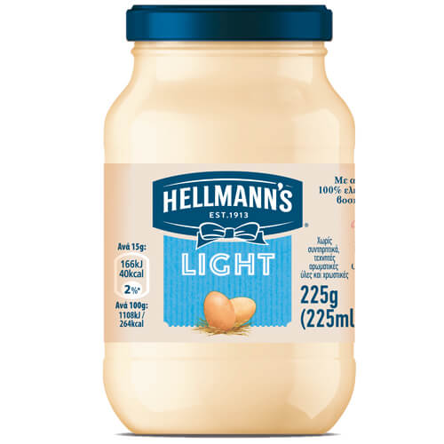 HELLMANN'S Μαγιονέζα 225ml Light