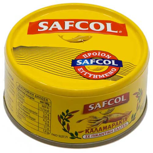 Safcol Καλαμαράκια Πικάντικα 170gr (Σε Σάλτσα)