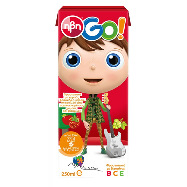 ΗΒΗ Χυμός Go 250ml (Red)