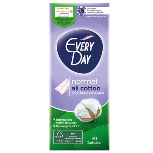 EVERYDAY Σερβιετάκια All Cotton 20τεμ.