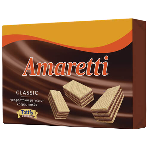 Bingo Amaretti Γκοφρέτα (12τεμ.x68gr.) - Κρέμα Κακάο