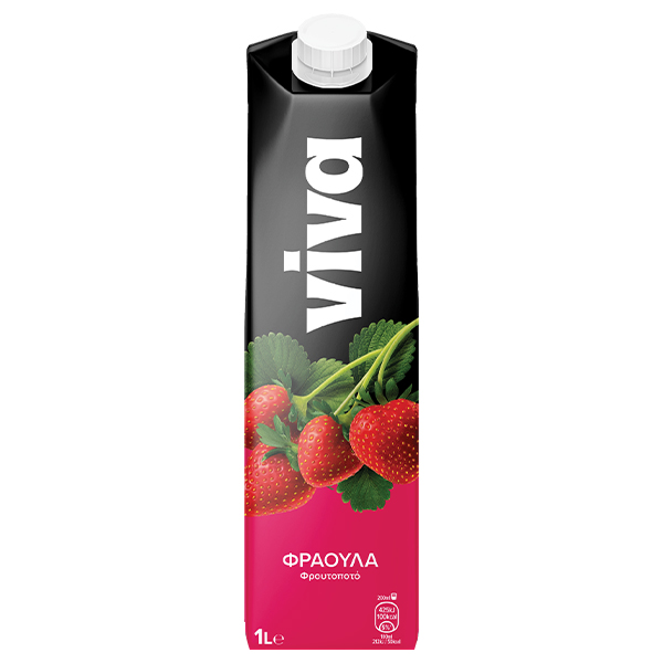 Viva 1lt (Φράουλα Φρουτοποτό)