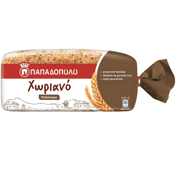 Παπαδοπούλου Τοστ Χωριανό 540gr (Πολύσπορο)