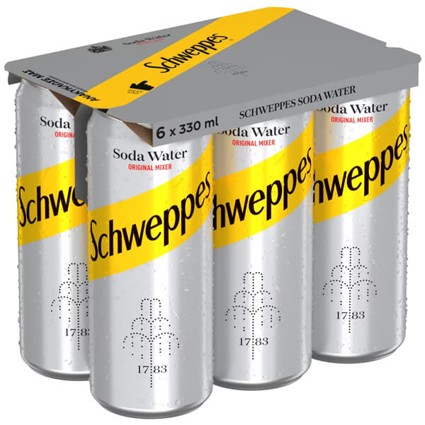 Schweppes Σόδα (6x330ml)