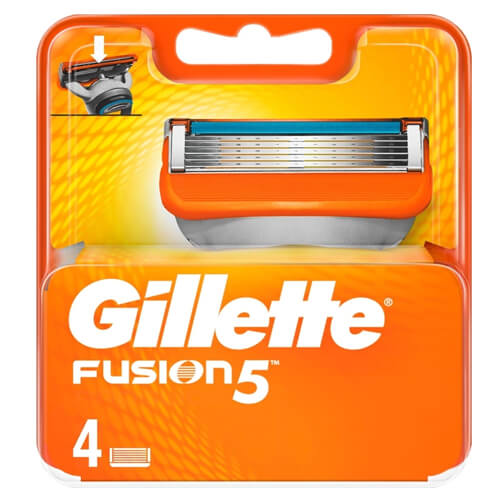 Gillette Ανταλλακτικά Ξυραφάκια 4τεμ. Fusion 5
