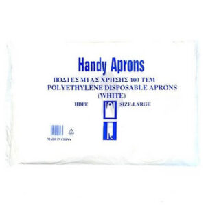 Handy Aprons Ποδιές Μιας Χρήσης Λευκές 71x115cm 100τεμ